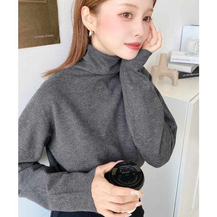 選べるネックデザイン。ホールガーメントニットプルオーバー | moment+ | 詳細画像37 