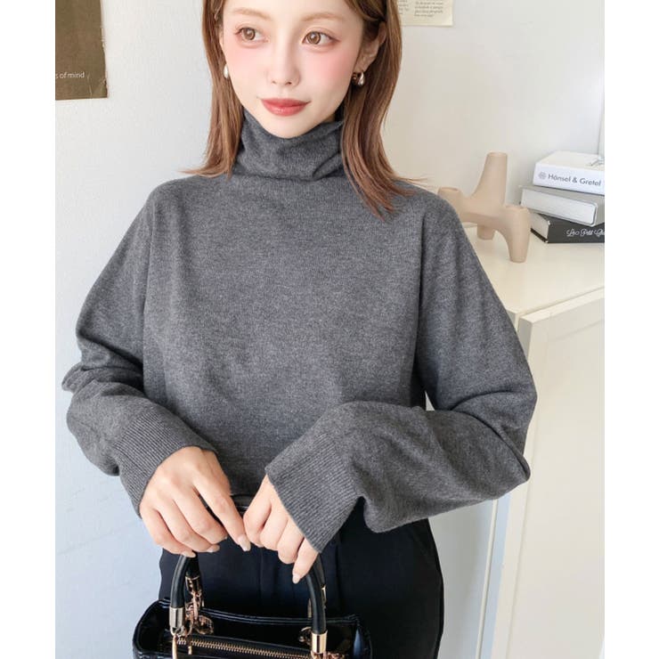 選べるネックデザイン。ホールガーメントニットプルオーバー | moment+ | 詳細画像38 