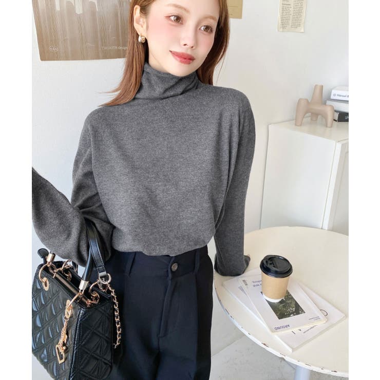 選べるネックデザイン。ホールガーメントニットプルオーバー | moment+ | 詳細画像40 