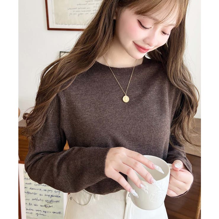 選べるネックデザイン。ホールガーメントニットプルオーバー | moment+ | 詳細画像47 