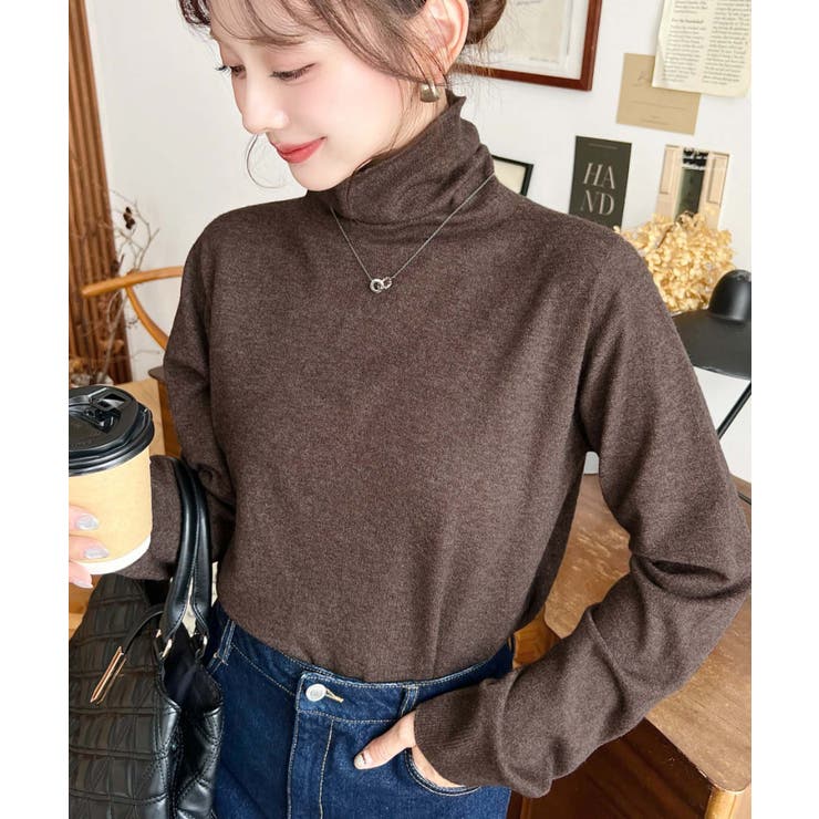 選べるネックデザイン。ホールガーメントニットプルオーバー | moment+ | 詳細画像53 