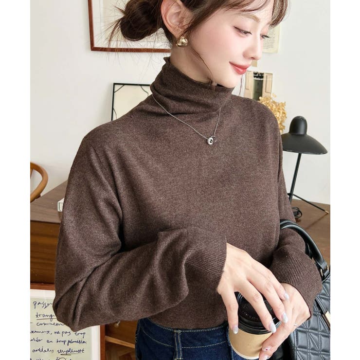 選べるネックデザイン。ホールガーメントニットプルオーバー | moment+ | 詳細画像54 