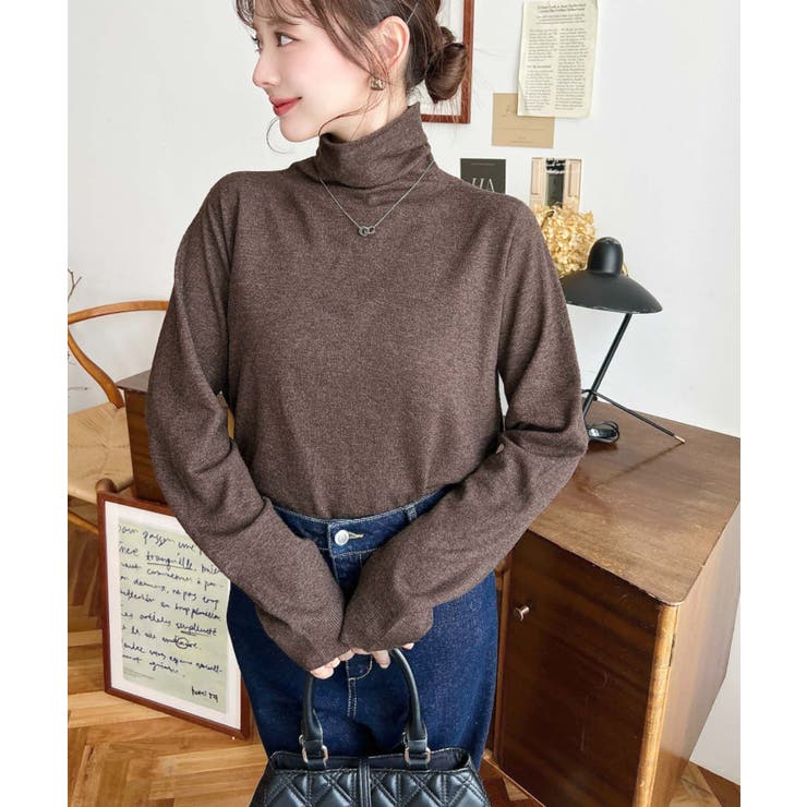 選べるネックデザイン。ホールガーメントニットプルオーバー | moment+ | 詳細画像55 