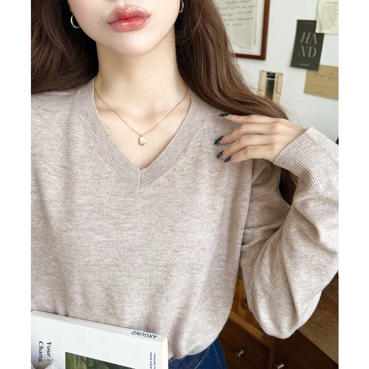 選べるネックデザイン。ホールガーメントニットプルオーバー | moment+ | 詳細画像57 