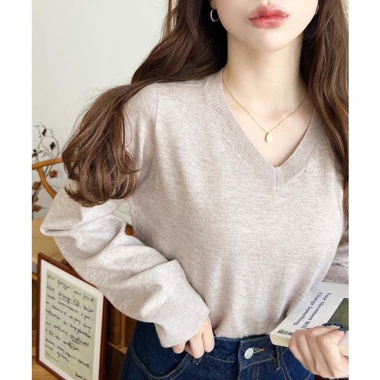 選べるネックデザイン。ホールガーメントニットプルオーバー | moment+ | 詳細画像58 