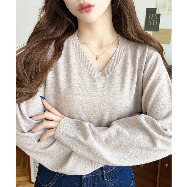 選べるネックデザイン。ホールガーメントニットプルオーバー | moment+ | 詳細画像60 