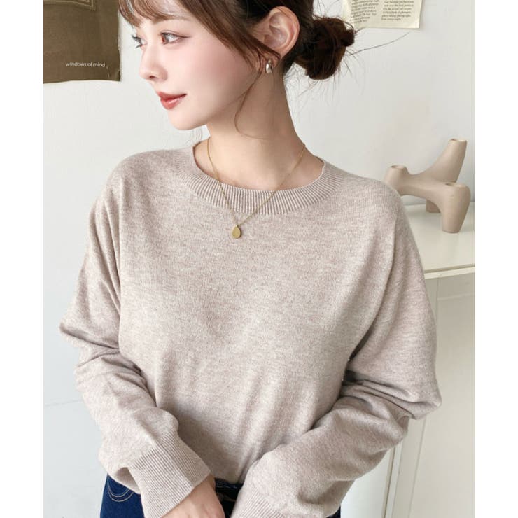 選べるネックデザイン。ホールガーメントニットプルオーバー | moment+ | 詳細画像61 