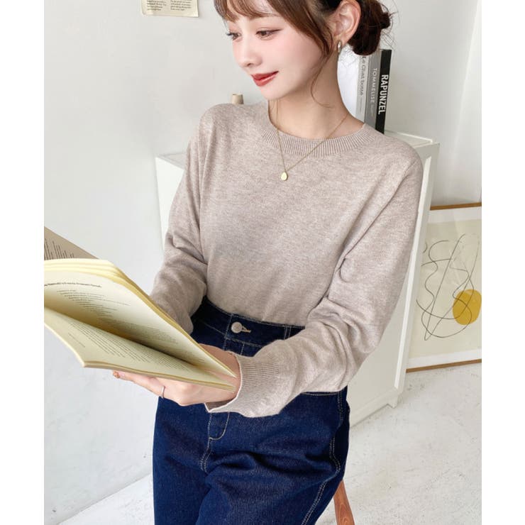 選べるネックデザイン。ホールガーメントニットプルオーバー | moment+ | 詳細画像62 