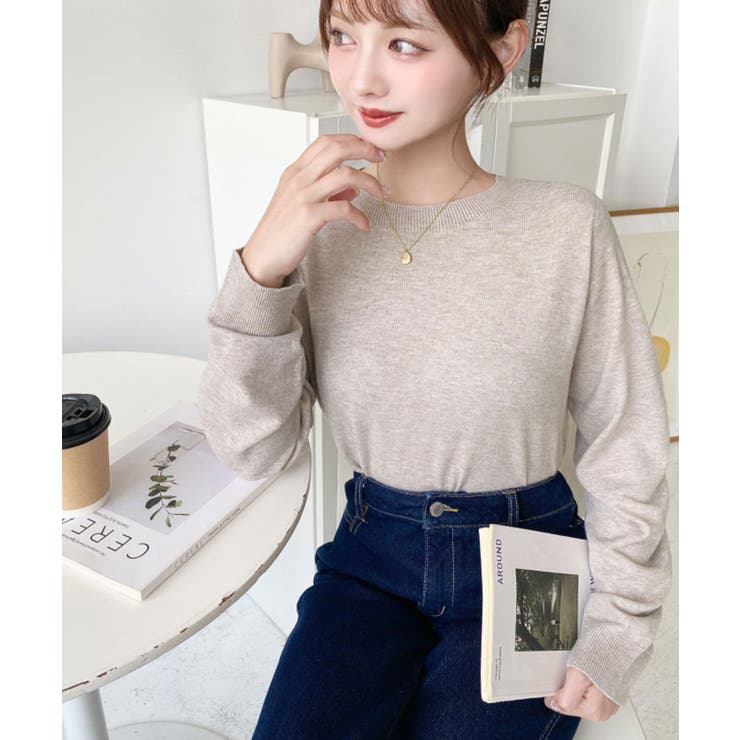 選べるネックデザイン。ホールガーメントニットプルオーバー | moment+ | 詳細画像63 