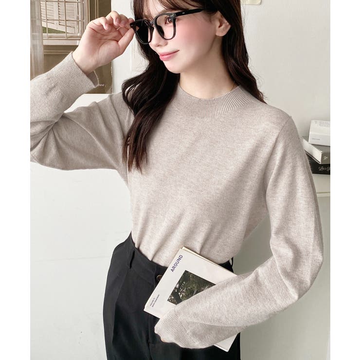 選べるネックデザイン。ホールガーメントニットプルオーバー | moment+ | 詳細画像67 