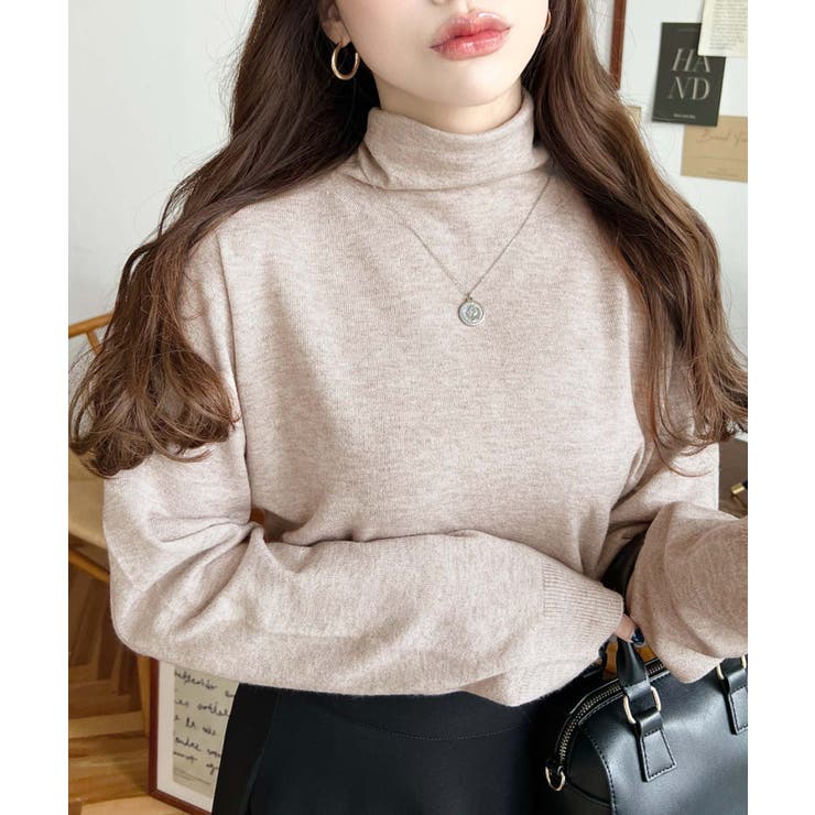 選べるネックデザイン。ホールガーメントニットプルオーバー | moment+ | 詳細画像68 