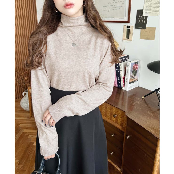 選べるネックデザイン。ホールガーメントニットプルオーバー | moment+ | 詳細画像69 