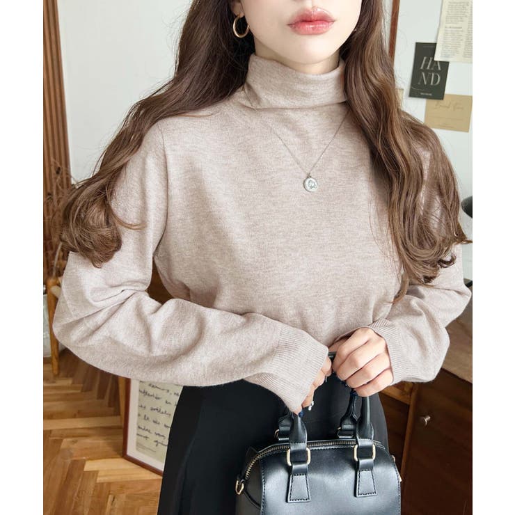 選べるネックデザイン。ホールガーメントニットプルオーバー | moment+ | 詳細画像70 