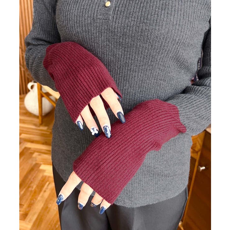 袖配色ヘンリーネックリブニットプルオーバー | moment+ | 詳細画像14 