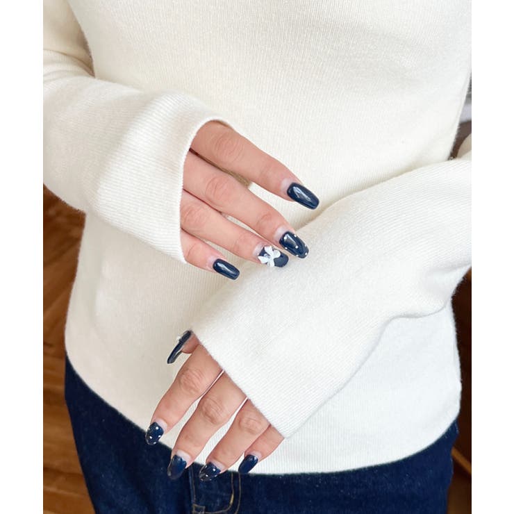 アシメカットアウトリブニットプルオーバー | moment+ | 詳細画像10 