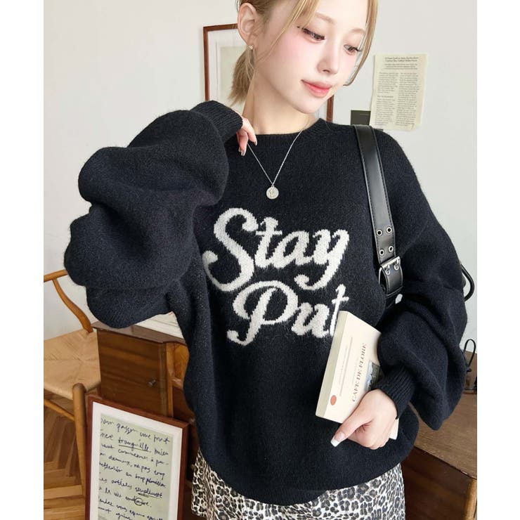 ジャガードビッグロゴニットプルオーバー | moment+ | 詳細画像12 