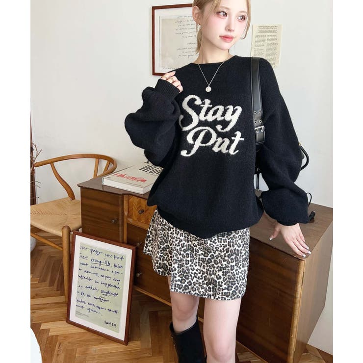 ロゴ★ジャカードニット★ミニスカート★ DOLCE & GABBANA GU(ジーユー)の「チェックジャカードニットミニスカートYG+E
