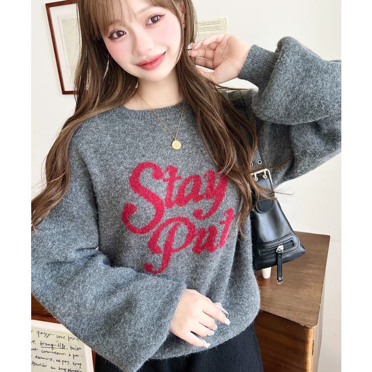 ジャガードビッグロゴニットプルオーバー | moment+ | 詳細画像16 