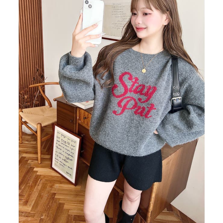 ジャガードビッグロゴニットプルオーバー | moment+ | 詳細画像19 