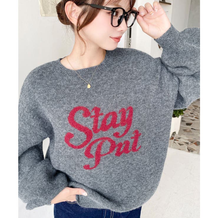 ジャガードビッグロゴニットプルオーバー | moment+ | 詳細画像20 