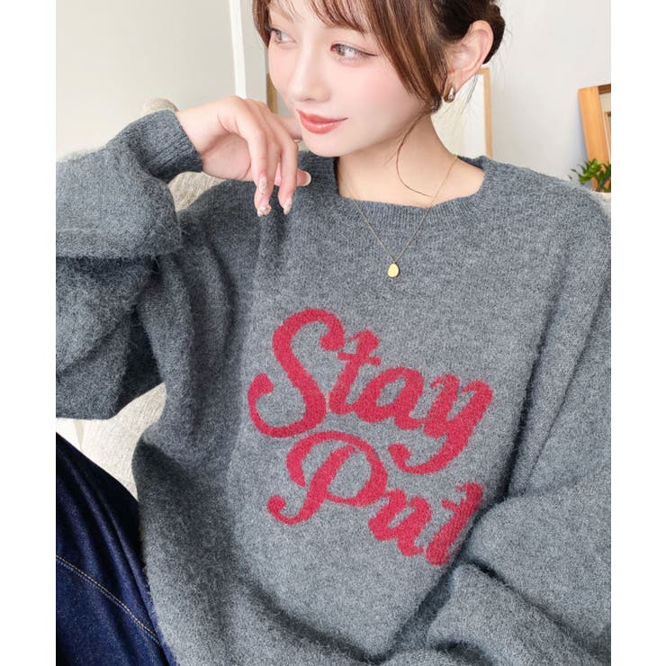 ジャガードビッグロゴニットプルオーバー | moment+ | 詳細画像22 