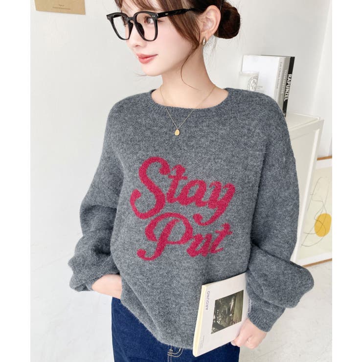 ジャガードビッグロゴニットプルオーバー | moment+ | 詳細画像25 