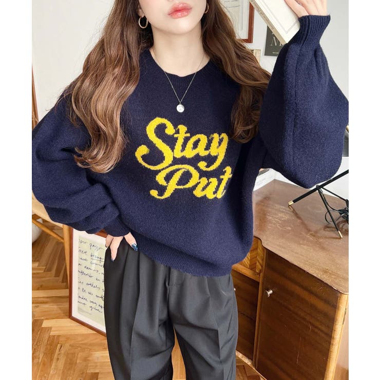 ジャガードビッグロゴニットプルオーバー | moment+ | 詳細画像28 