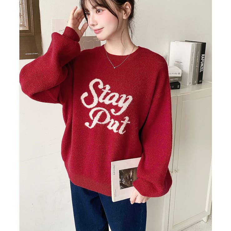 ジャガードビッグロゴニットプルオーバー | moment+ | 詳細画像31 