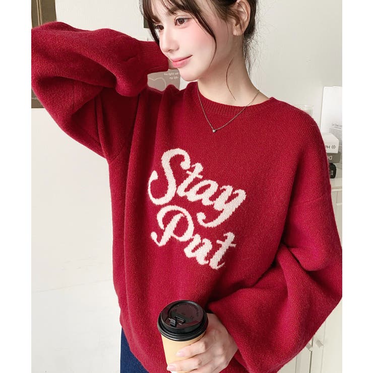 ジャガードビッグロゴニットプルオーバー | moment+ | 詳細画像33 