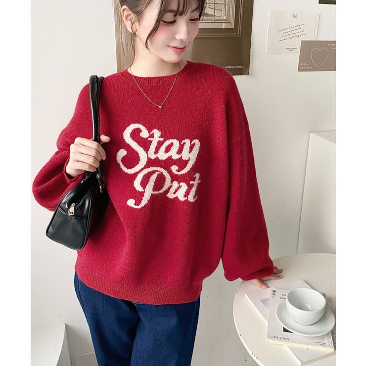 ジャガードビッグロゴニットプルオーバー | moment+ | 詳細画像35 