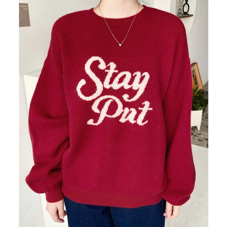 ジャガードビッグロゴニットプルオーバー[品番：ERMW0003958]｜moment+