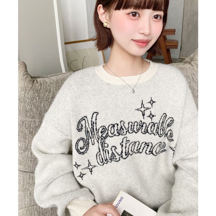 ラインロゴジャガードニットプルオーバー | moment+ | 詳細画像11 