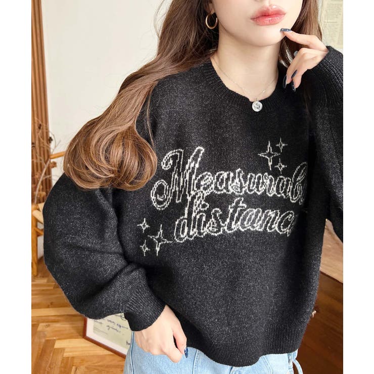 ラインロゴジャガードニットプルオーバー | moment+ | 詳細画像16 