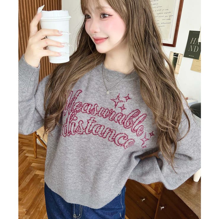 ラインロゴジャガードニットプルオーバー | moment+ | 詳細画像28 