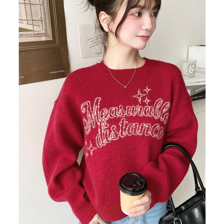 ラインロゴジャガードニットプルオーバー | moment+ | 詳細画像29 