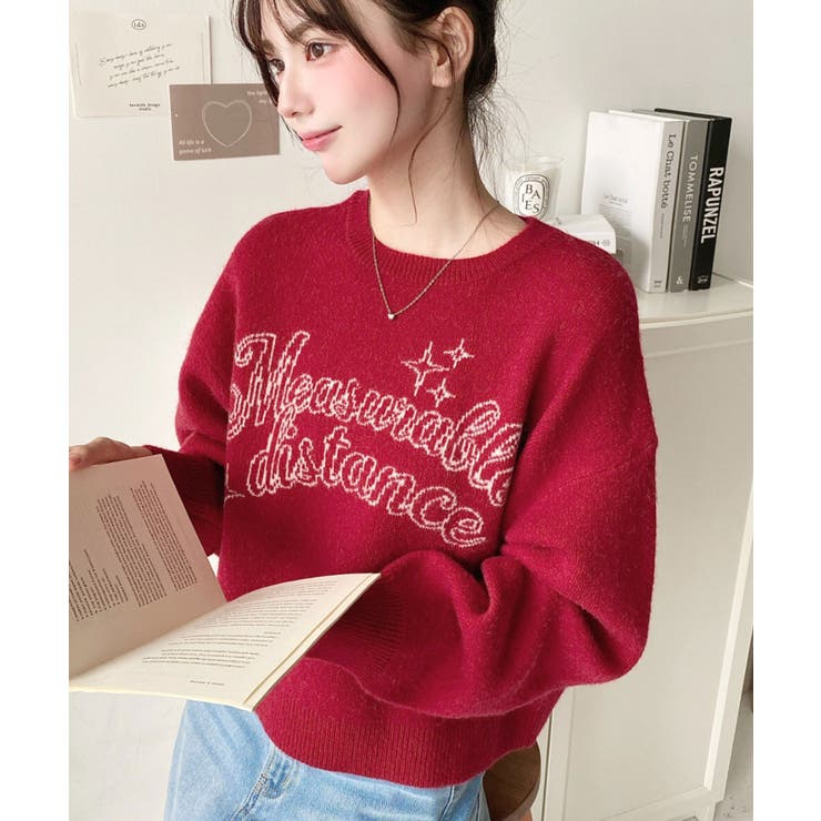 ラインロゴジャガードニットプルオーバー | moment+ | 詳細画像34 