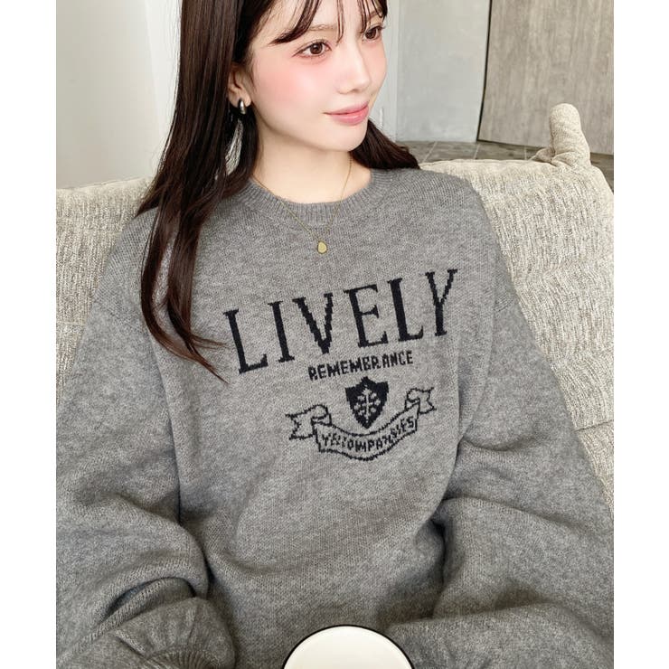 エンブレムロゴジャガードニットプルオーバー | moment+ | 詳細画像12 