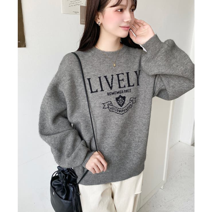 エンブレムロゴジャガードニットプルオーバー | moment+ | 詳細画像14 