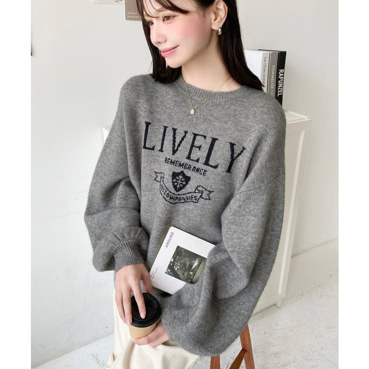 エンブレムロゴジャガードニットプルオーバー | moment+ | 詳細画像15 