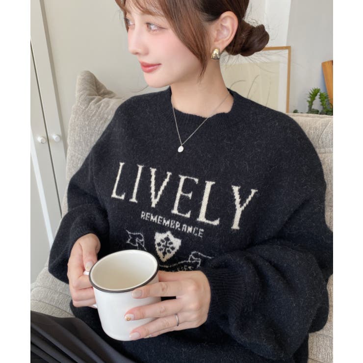 エンブレムロゴジャガードニットプルオーバー | moment+ | 詳細画像20 