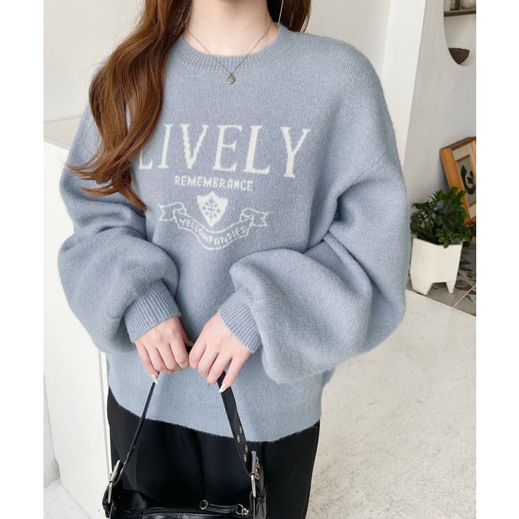 エンブレムロゴジャガードニットプルオーバー | moment+ | 詳細画像23 