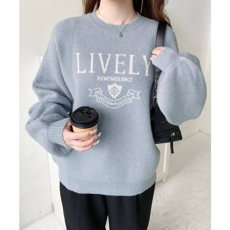 エンブレムロゴジャガードニットプルオーバー | moment+ | 詳細画像24 