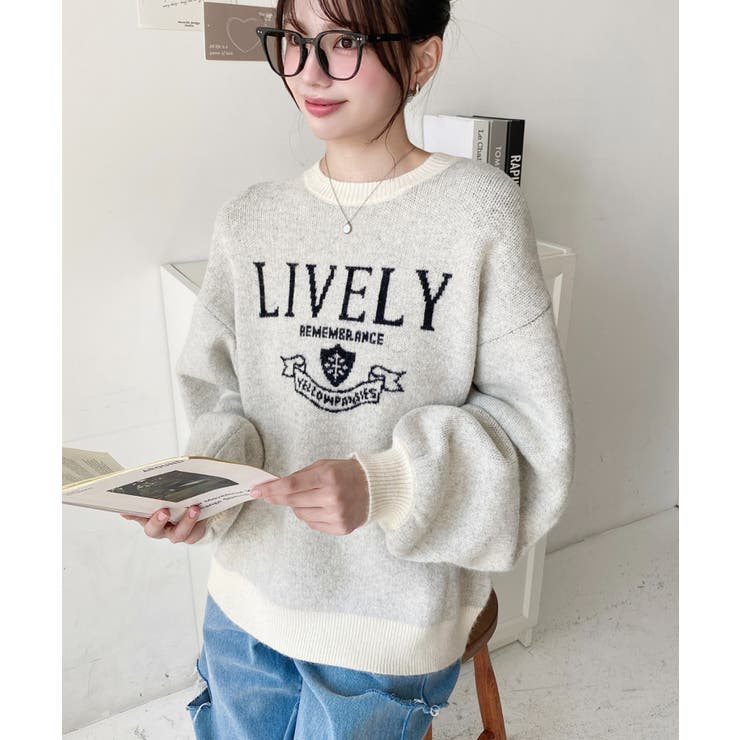 エンブレムロゴジャガードニットプルオーバー | moment+ | 詳細画像3 