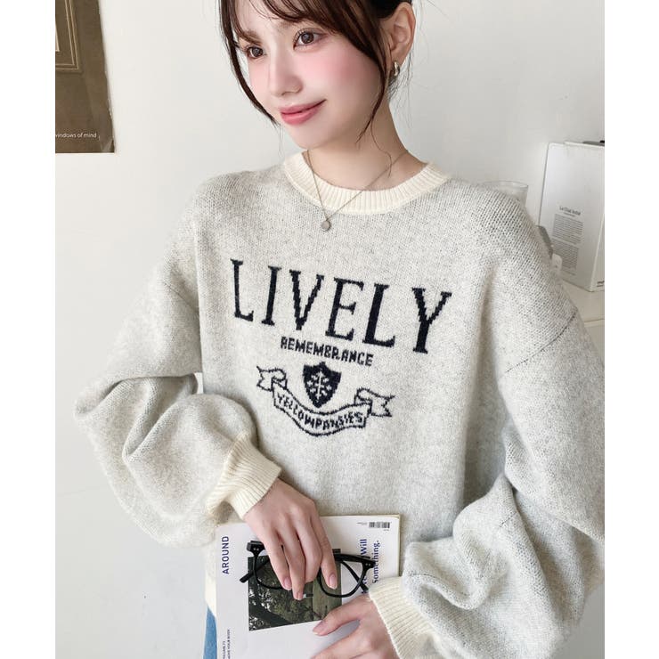 エンブレムロゴジャガードニットプルオーバー | moment+ | 詳細画像5 