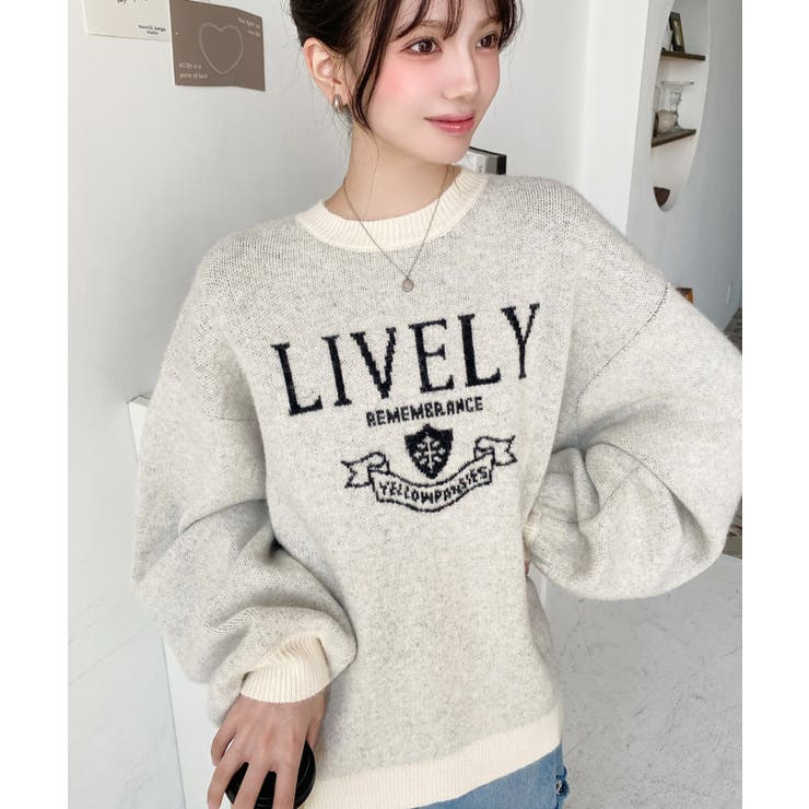 エンブレムロゴジャガードニットプルオーバー | moment+ | 詳細画像6 