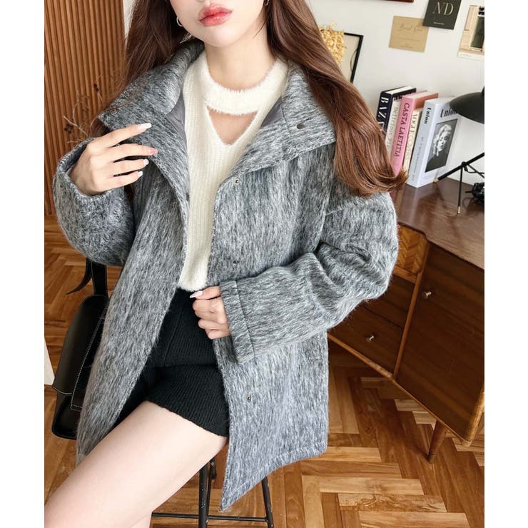 ホルターカットアウトシャギーニットプルオーバー | moment+ | 詳細画像11 