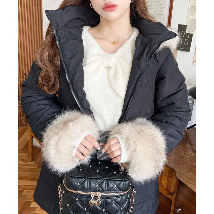 ケープリボンシャギーニットプルオーバー | moment+ | 詳細画像11 