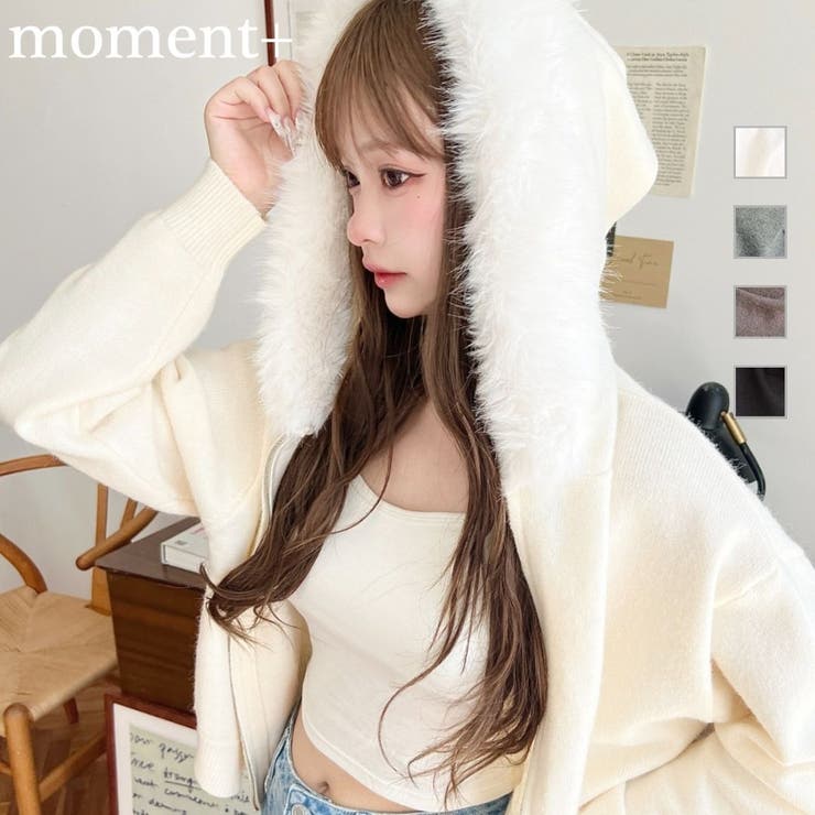 ボリュームパーカー　　アイボリー UNISEXリバーシブルファーパーカー – BUNNY APARTMENT