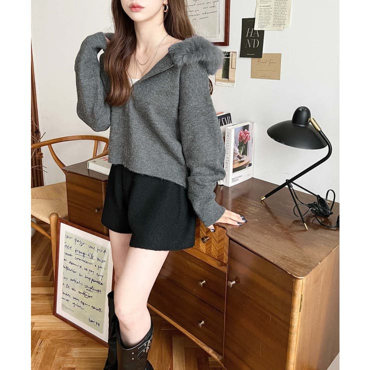アミパリス ニット グレー パーカー フード AMI PARIS アミパリス 534069-04 PUMA AMI Hoodie Grey プーマ