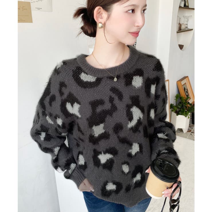 Needles レオパード柄 ニットセーター S Needles レオパード柄 ニットセーター S Needles レオパード柄 ニット